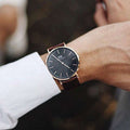  Shop Authentic Daniel Wellington Bristol Black Dial Brown Leather Strap Watch For Men - DW00100125 - Luxxuri