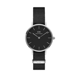 Shop Authentic Daniel Wellington Petite Cornwall Black Dial Black Nylon Strap Watch For Women - DW00100248 - Luxxuri