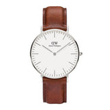  Shop Authentic Daniel Wellington St Mawes White Dial Brown Leather Strap Watch For Men - DW00100052 - Luxxuri