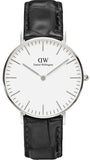  Shop Authentic Daniel Wellington Classic Reading White Dial Black Leather Strap Watch For Women - DW00100058 - Luxxuri
