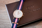  Shop Authentic Daniel Wellington Classy Winchester White Dial Two Tone NATO Strap Watch For Women - DW00100065 - Luxxuri