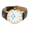  Shop Authentic Daniel Wellington Dapper York White Dial Brown Leather Strap Watch For Women - DW00100093 - Luxxuri