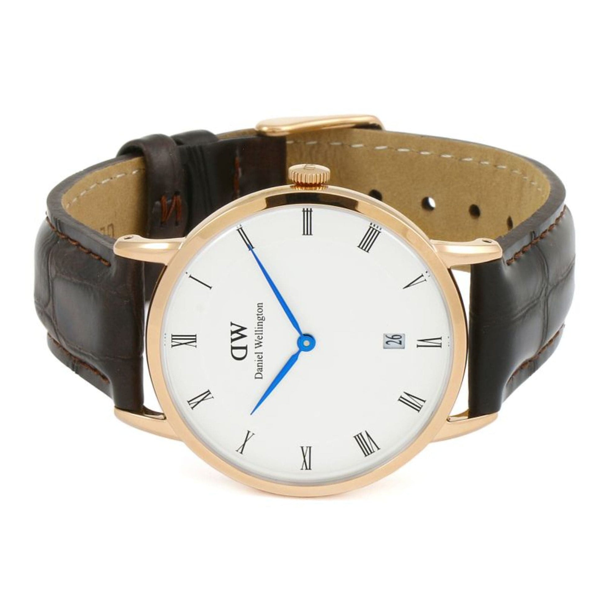  Shop Authentic Daniel Wellington Dapper York White Dial Brown Leather Strap Watch For Women - DW00100093 - Luxxuri