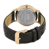 Shop Authentic Daniel Wellington Dapper York White Dial Brown Leather Strap Watch For Women - DW00100093 - Luxxuri