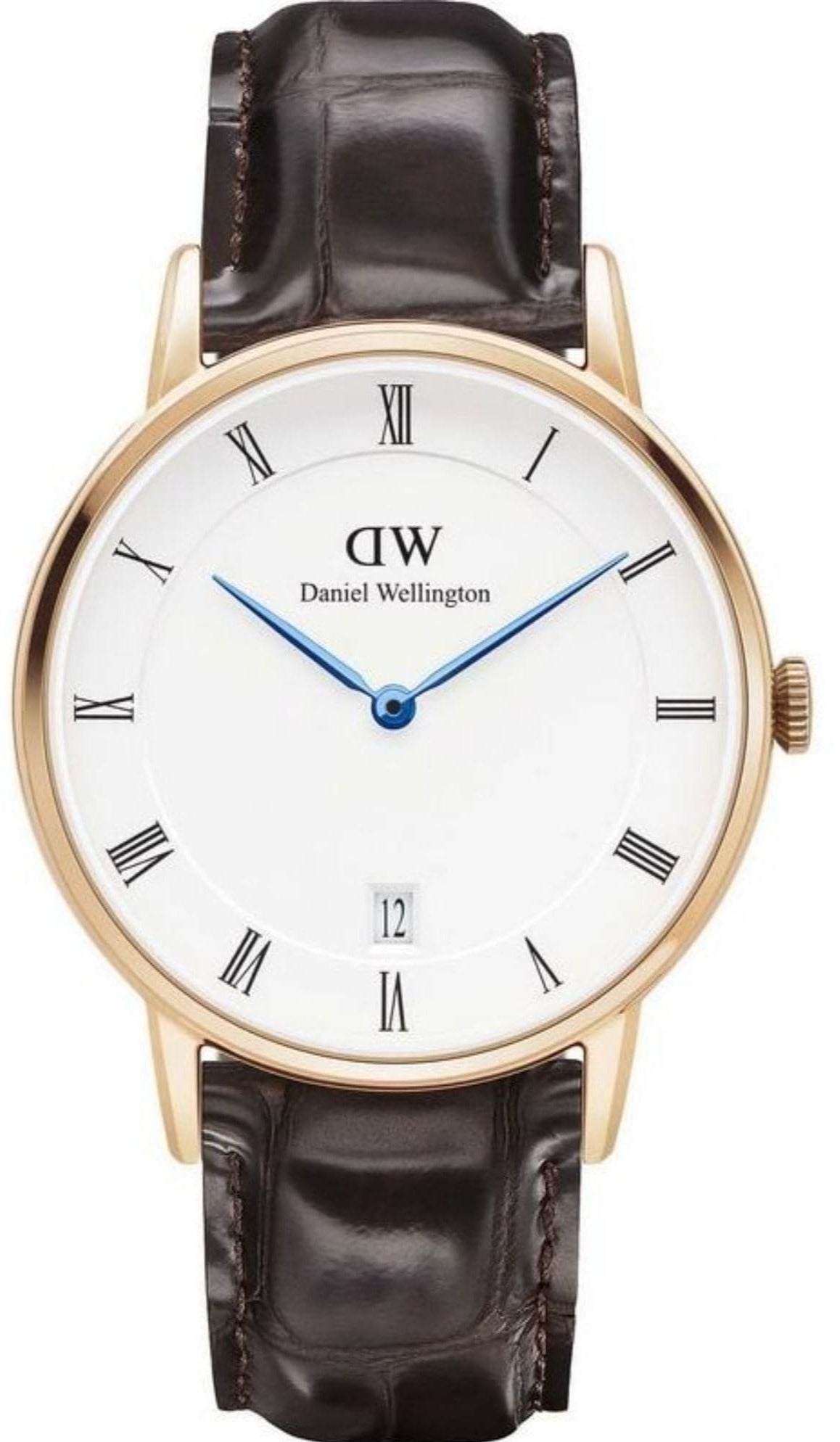  Shop Authentic Daniel Wellington Dapper York White Dial Brown Leather Strap Watch For Women - DW00100093 - Luxxuri