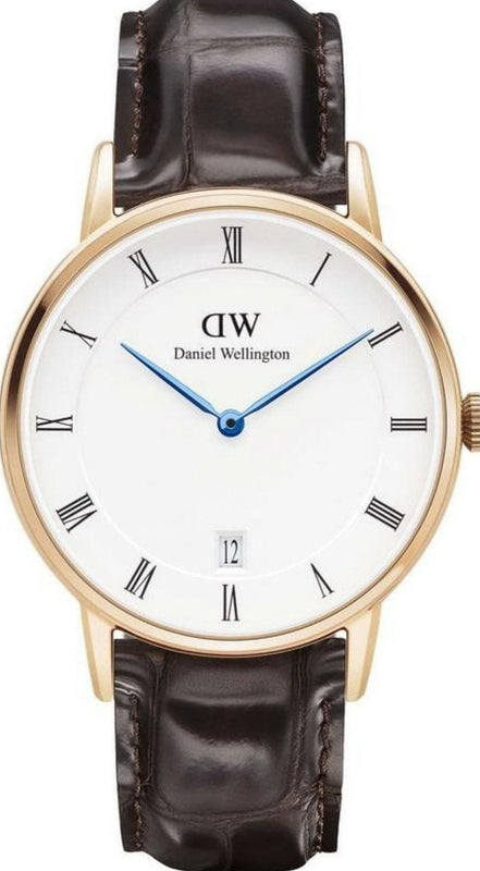  Shop Authentic Daniel Wellington Dapper Sheffield White Dial Black Leather Strap Watch For Men - DW00100092 - Luxxuri