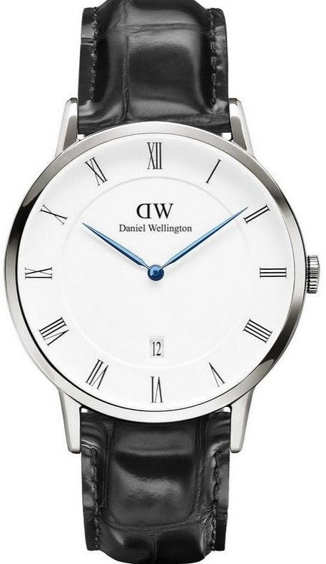  Shop Authentic Daniel Wellington Dapper Reading White Dial Black Leather Strap Watch For Men - DW00100108 - Luxxuri