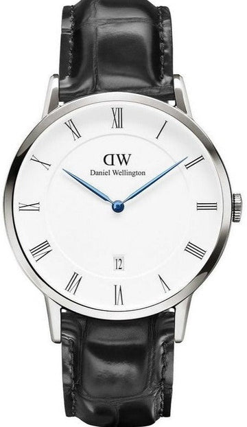  Shop Authentic Daniel Wellington Dapper Reading White Dial Black Leather Strap Watch For Men - DW00100108 - Luxxuri