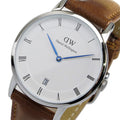  Shop Authentic Daniel Wellington Dapper Durham Analog White Dial Brown Leather Strap Watch For Women - DW00100114 - Luxxuri