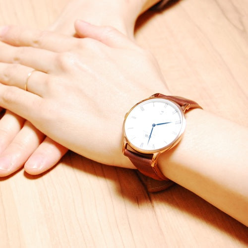  Shop Authentic Daniel Wellington Dapper Durham White Dial Brown Leather Strap Watch For Men - DW00100115 - Luxxuri