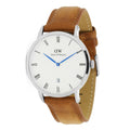  Shop Authentic Daniel Wellington Dapper Durham White Dial Brown Leather Strap Watch For Men - DW00100116 - Luxxuri