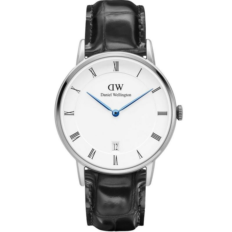 Shop Authentic Daniel Wellington Dapper Reading Quartz White Dial Black Leather Strap Watch For Women - DW00100117 - Luxxuri
