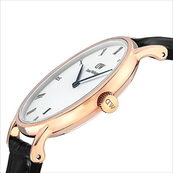  Shop Authentic Daniel Wellington Dapper Reading White Dial Black Leather Strap Watch For Women - DW00100118 - Luxxuri