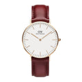  Shop Authentic Daniel Wellington Classic Suffolk White Dial Brown Leather Strap Watch For Men - DW00100122 - Luxxuri