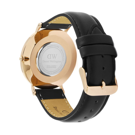  Shop Authentic Daniel Wellington Classic Sheffield Black Dial Black Leather Strap Watch For Men - DW00100127 - Luxxuri