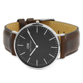  Shop Authentic Daniel Wellington Classic Bristol Black Dial Brown Leather Strap Watch For Men - DW00100131 - Luxxuri