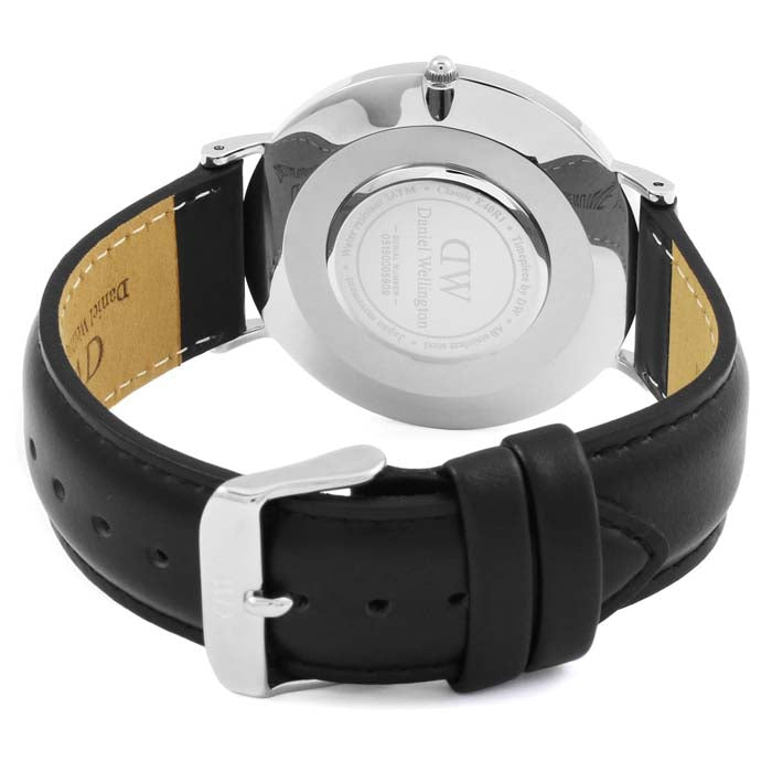  Shop Authentic Daniel Wellington Classic Sheffield Black Dial Black Leather Strap Watch For Men - DW00100133 - Luxxuri