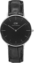  Shop Authentic Daniel Wellington Classic Reading Black Dial Black Leather Strap Watch For Women - DW00100147 - Luxxuri