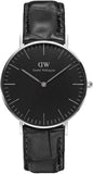  Shop Authentic Daniel Wellington Classic Reading Black Dial Black Leather Strap Watch For Women - DW00100147 - Luxxuri