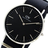  Shop Authentic Daniel Wellington Classic Cornwall Black Dial Black Nylon Strap Watch For Women - DW00100149 - Luxxuri