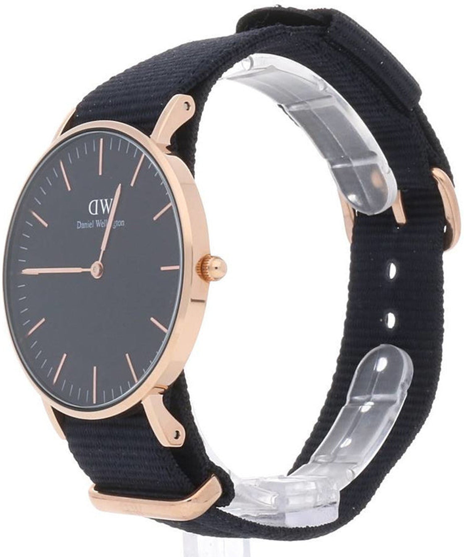  Shop Authentic Daniel Wellington Classic Cornwall Black Dial Black NATO Strap Watch For Women - DW00100150 - Luxxuri