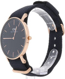  Shop Authentic Daniel Wellington Classic Cornwall Black Dial Black NATO Strap Watch For Women - DW00100150 - Luxxuri