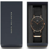  Shop Authentic Daniel Wellington Petite Ashfield Black Dial Black Mesh Strap Watch for Women - DW00100307 - Luxxuri