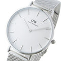  Shop Authentic Daniel Wellington Petite Sterling White Dial Silver Mesh Bracelet Watch For Women - DW00100164 - Luxxuri