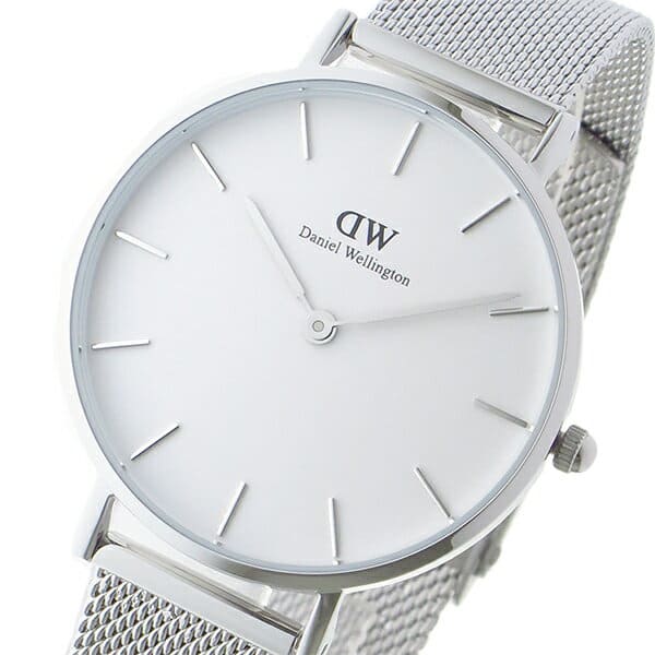  Shop Authentic Daniel Wellington Petite Sterling White Dial Silver Mesh Bracelet Watch For Women - DW00100164 - Luxxuri