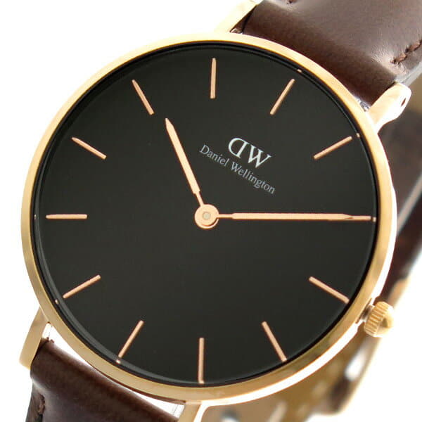  Shop Authentic Daniel Wellington Classic Petite Bristol Black Dial Brown Leather Strap Watch For Women - DW00100165 - Luxxuri