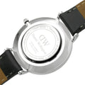  Shop Authentic Daniel Wellington Petite Sheffield Black Dial Black Leather Strap Watch For Women - DW00100180 - Luxxuri