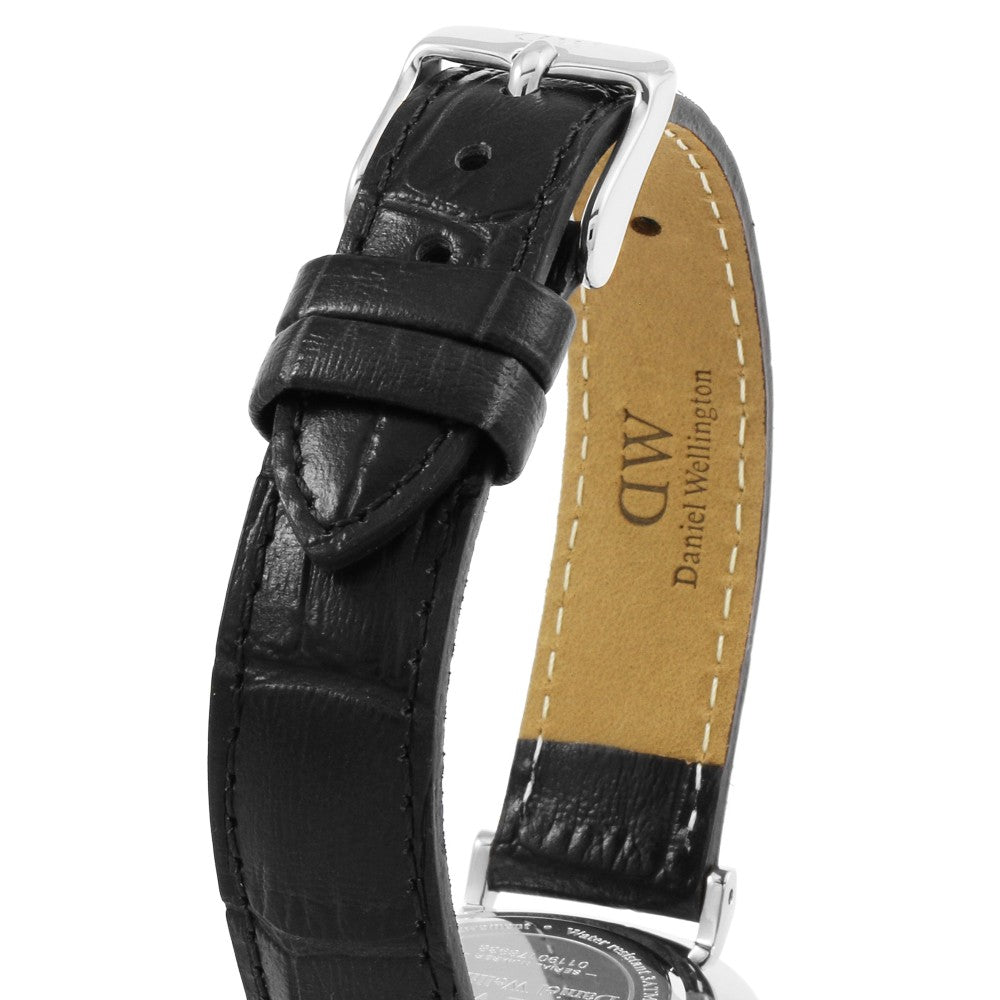  Shop Authentic Daniel Wellington Classic Petite Reading White Dial Black Leather Strap Watch For Women - DW00100185 - Luxxuri