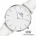  Shop Authentic Daniel Wellington Petite Bondi White Dial White Leather Strap Watch For Women - DW00100190 - Luxxuri