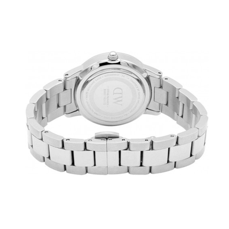  Shop Authentic Daniel Wellington Iconic Link Black Dial Silver Steel Strap Watch For Women - DW00100208 - Luxxuri