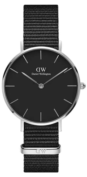  Shop Authentic Daniel Wellington Classic Petite Cornwall Black Dial Black NATO Strap Watch For Women - DW00100216 - Luxxuri