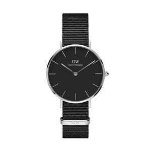  Shop Authentic Daniel Wellington Classic Petite Cornwall Black Dial Black NATO Strap Watch For Women - DW00100216 - Luxxuri