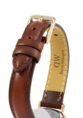  Shop Authentic Daniel Wellington Classic Petite St Mawes Black Dial Brown Leather Strap Watch For Women - DW00100225 - Luxxuri