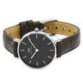  Shop Authentic Daniel Wellington Classic Petite York Black Dial Brown Leather Strap Watch For Women - DW00100238 - Luxxuri