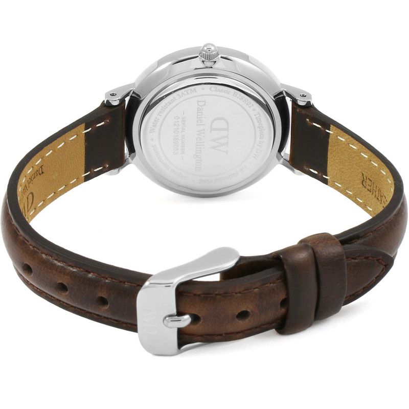 Shop Authentic Daniel Wellington Classic Petite White Dial Brown Leather Strap Watch For Women - DW00100239 - Luxxuri