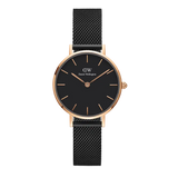  Shop Authentic Daniel Wellington Petite Ashfield Black Dial Black Mesh Strap Watch For Women - DW00100245 - Luxxuri