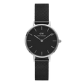  Shop Authentic Daniel Wellington Petite Ashfield Black Dial Black Mesh Strap Watch For Women - DW00100246 - Luxxuri