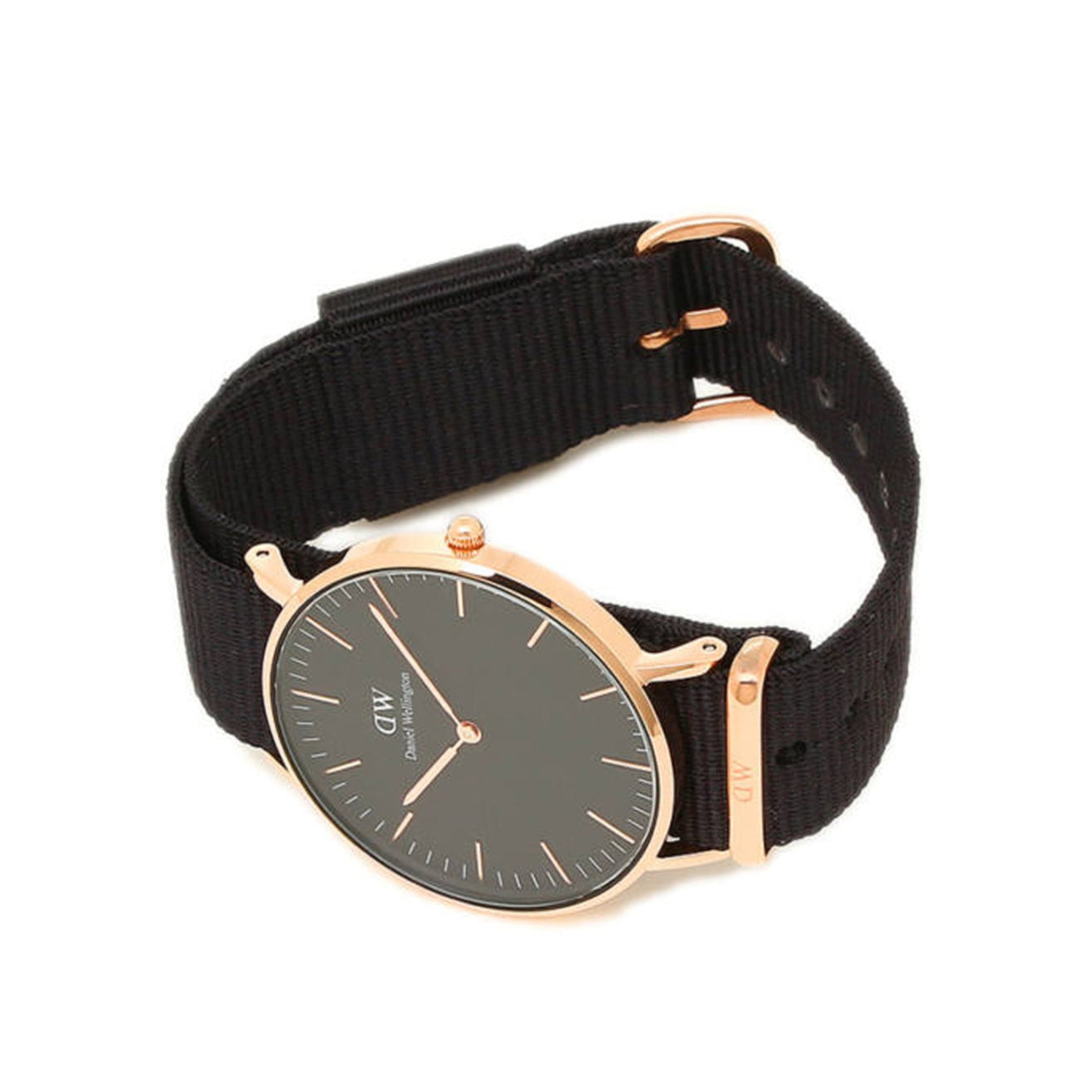  Shop Authentic Daniel Wellington Petite Cornwall Black Dial Black Nylon Strap Watch for Women - DW00100247 - Luxxuri