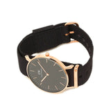  Shop Authentic Daniel Wellington Petite Cornwall Black Dial Black Nylon Strap Watch for Women - DW00100247 - Luxxuri