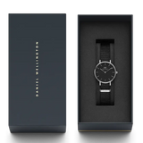 Shop Authentic Daniel Wellington Petite Cornwall Black Dial Black Nylon Strap Watch For Women - DW00100248 - Luxxuri