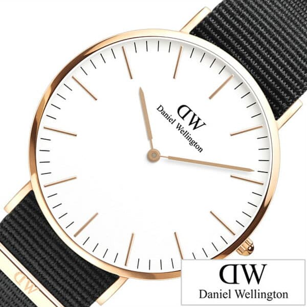  Shop Authentic Daniel Wellington Classic Cornwall White Dial Black Nylon Strap Watch For Men - DW00100257 - Luxxuri