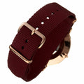  Shop Authentic Daniel Wellington Classic Roselyn White Dial Maroon Nylon Strap Watch For Women - DW00100267 - Luxxuri