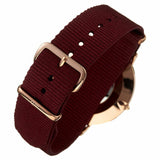  Shop Authentic Daniel Wellington Classic Roselyn White Dial Maroon Nylon Strap Watch For Women - DW00100267 - Luxxuri