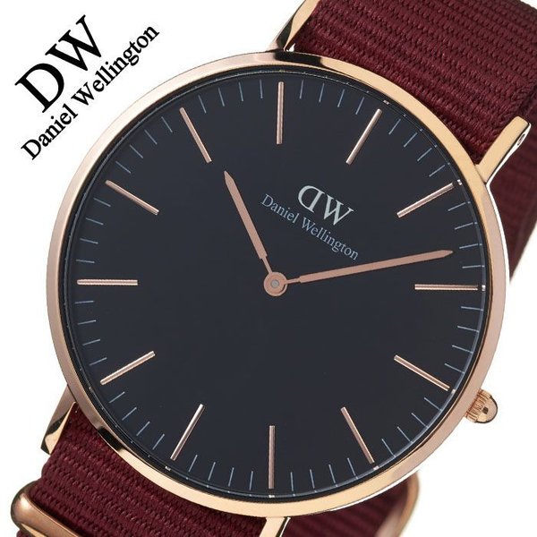  Shop Authentic Daniel Wellington Classic Roselyn Black Dial Maroon Nylon Strap Watch For Women - DW00100269 - Luxxuri