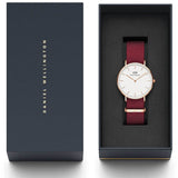  Shop Authentic Daniel Wellington Classic Roselyn White Dial Red NATO Strap Watch For Women - DW00100271 - Luxxuri