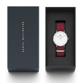  Shop Authentic Daniel Wellington Classic Roselyn White Dial Red NATO Strap Watch For Women - DW00100272 - Luxxuri